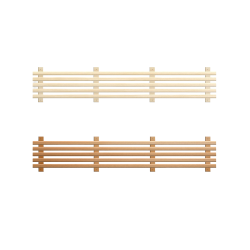 A szauna pad alsó eleme, nyár, éger 