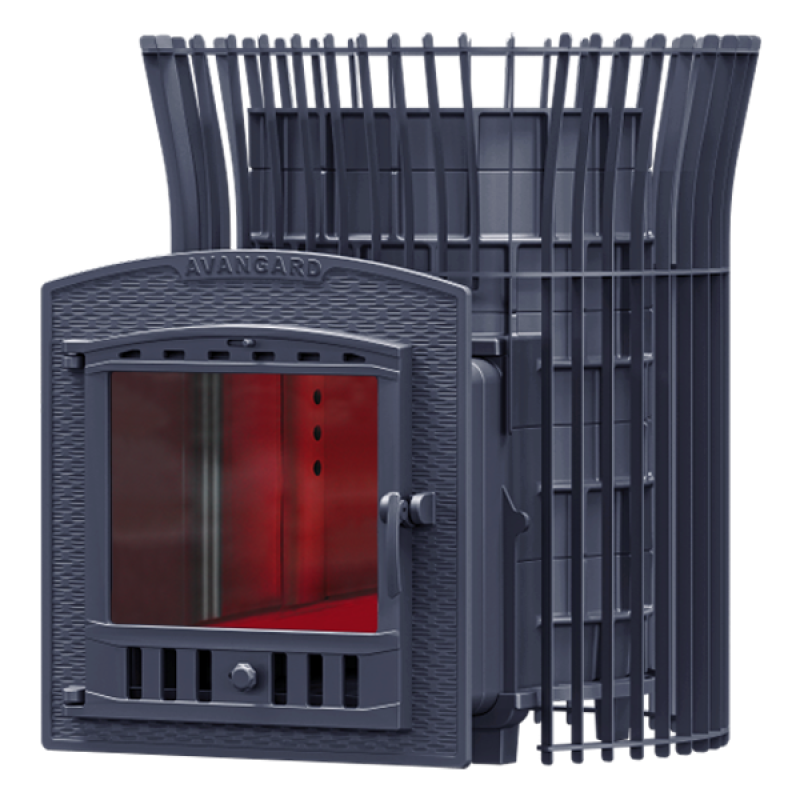 Fa szauna kályha GEFEST - AVANGARD 30 (P2) tulipánrácsban