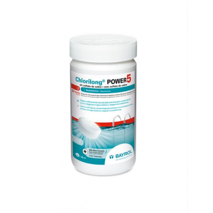 Lassan oldódó klórtabletták Chlorilong Power 5, 1,25 kg