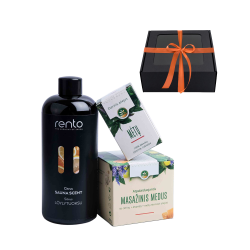 Ajándék készlet díszdobozban LEMON. Méz, illóolaj és illat esszencia 