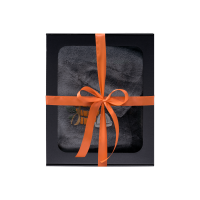 Ajándékszett ajándékdobozban FÉRFIAKNAK. Férfi szaunasapka és kötény - SZÜRKE