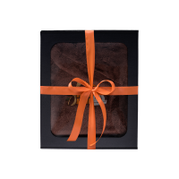 Ajándékszett ajándékdobozban FÉRFIAKNAK. Férfi szaunasapka és kötény - BARNA