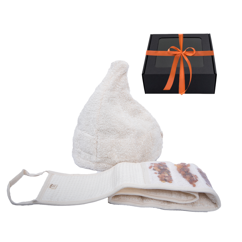 GINTARAI ajándékkészlet díszdobozban. Kalap és tampon