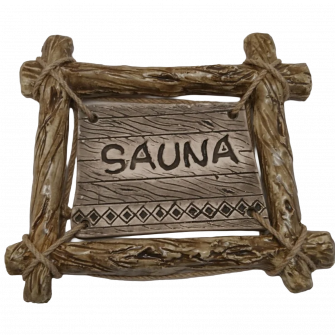 SAUNA ajtólemez ágvázzal