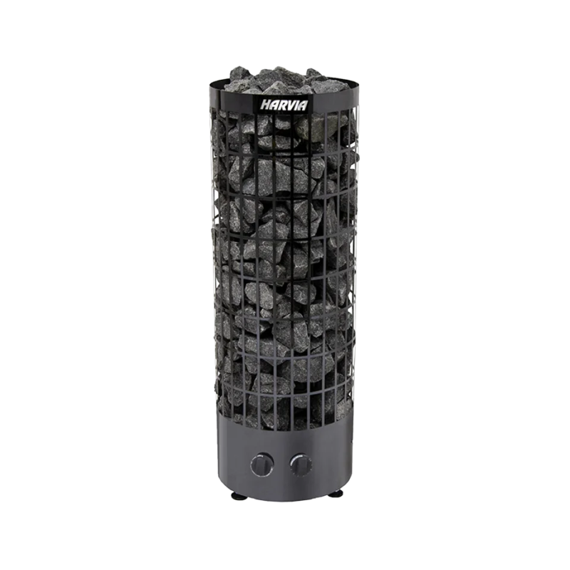 Elektromos szaunakályha - HARVIA Cilindro Black Steel PC70 6,8 kW