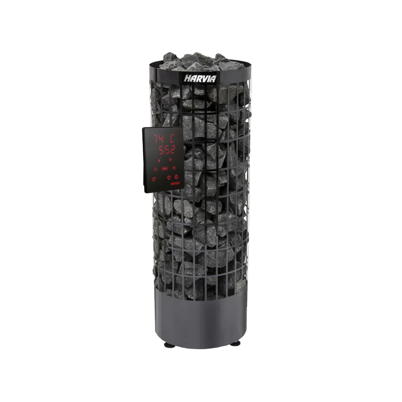 Elektromos szaunakályha - HARVIA Cilindro Black Steel PC90XE 9 kW