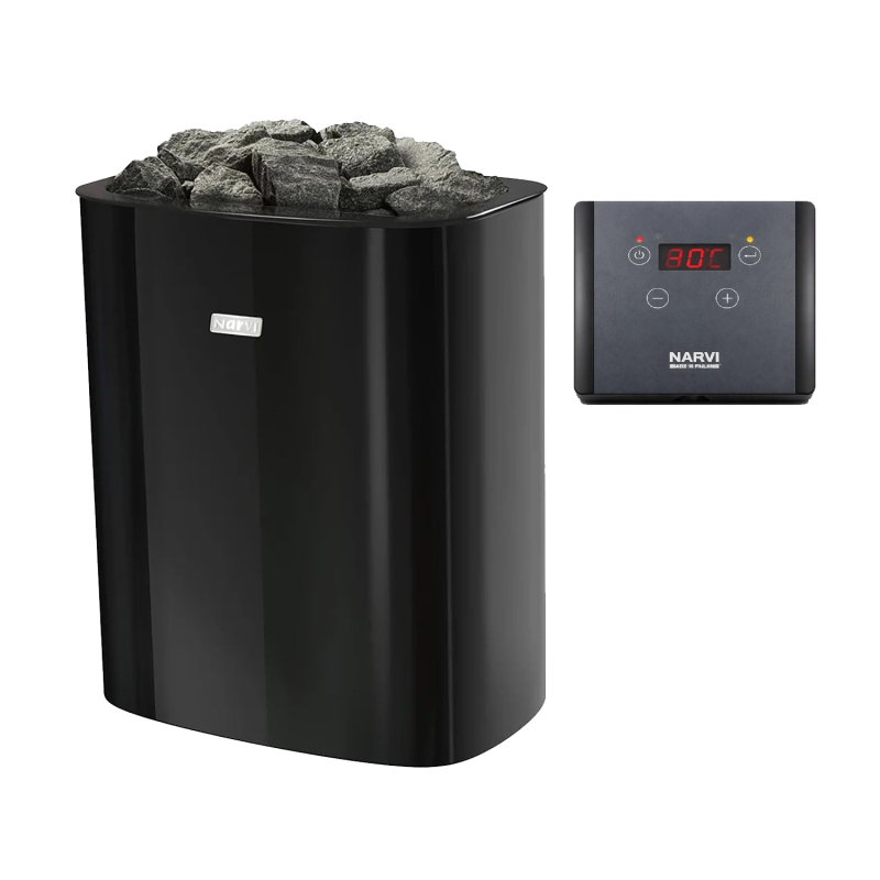Elektromos szaunakályha - NARVI NC Electric, fekete 6 kW