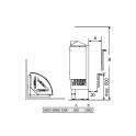 Elektromos szaunakályha – SAWOTEC Ari Corner 9 kW, vezérlőegység nélkül - 4