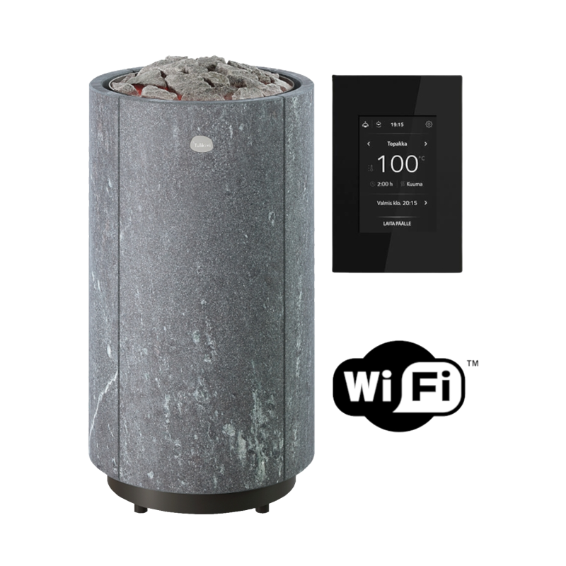 TULIKIVI KAARNA Nobile L elektromos szaunakályha, Wifi kezelőpanellel
