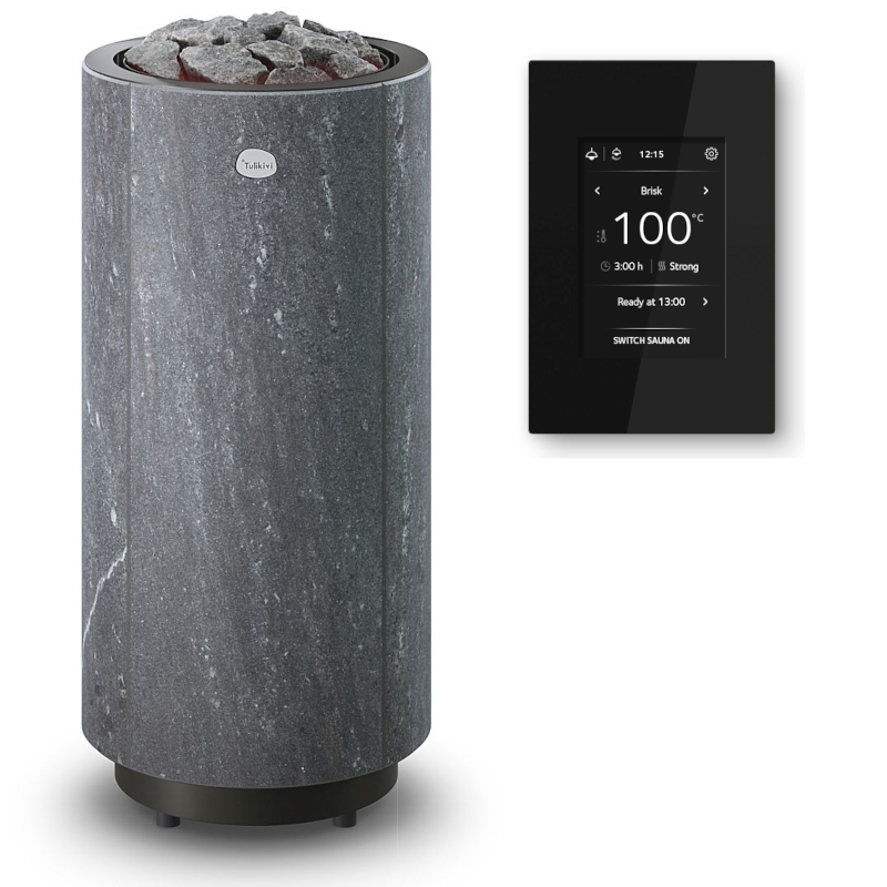 Elektromos szauna kályha TULIKIVI KAARNA Nobile, vezérlőpanellel