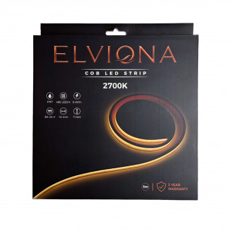 Elviona COB LED szauna szalag, 2700 K, 5 m