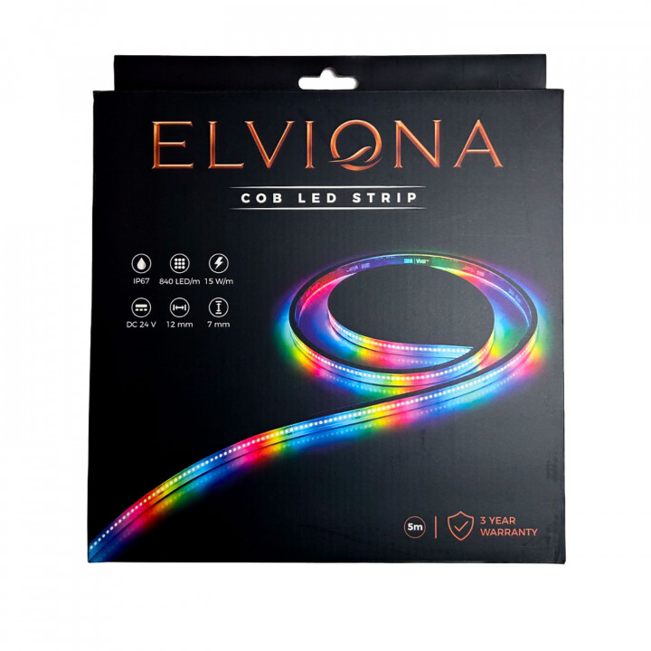 Elviona COB LED szauna szalag, RGB , 5 m