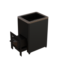 Fa tüzelésű szauna kályha - VILPRA ETNA-22-LV külső tűzhellyel 