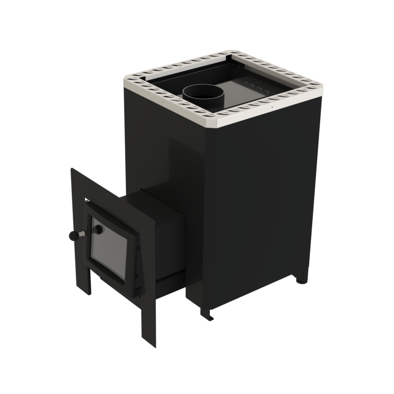 Fa tüzelésű szauna kályha - VILPRA FORNAX-14-LV külső tűzhellyel