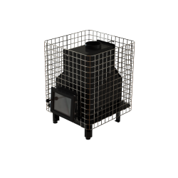 Fa tüzelésű szauna kályha - VILPRA FORNAX-14-NV belső tűzhellyel 