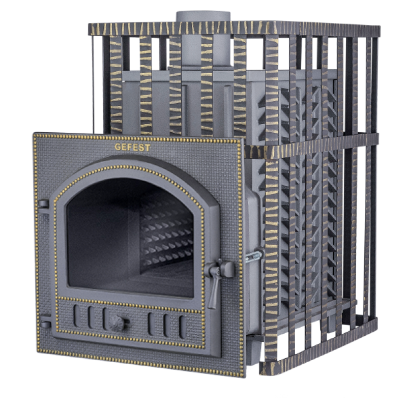 Fatüzelésű szaunakályha - Gefest GFS ZK 30 (P) rácsos kivitelben