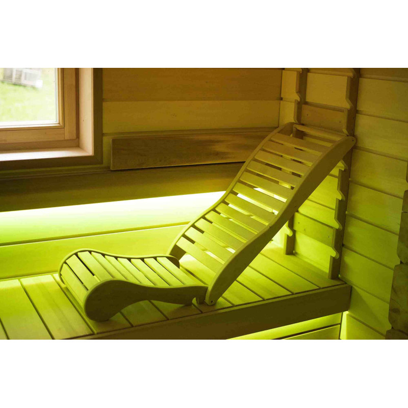 Relaxációs emeletes szauna, abachi Relaxációs emeletes szauna, abachi