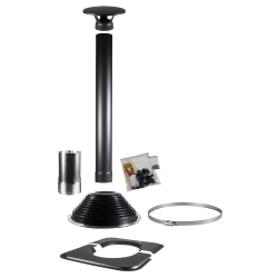 HARVIA 1500 fekete kéménygarnitúra, hordó alakú szaunakabinokhoz  HARVIA 1500 fekete kéménygarnitúra, hordó alakú szaunakabinokhoz