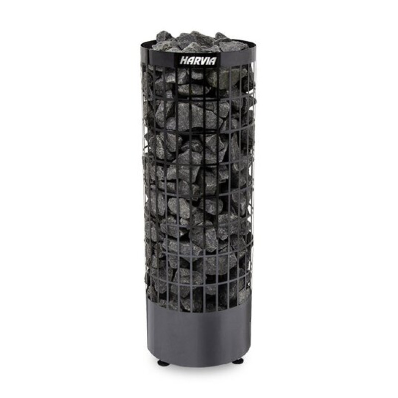 Elektromos szaunakályha - HARVIA Cilindro Black Steel PC70E 6,8 kW
