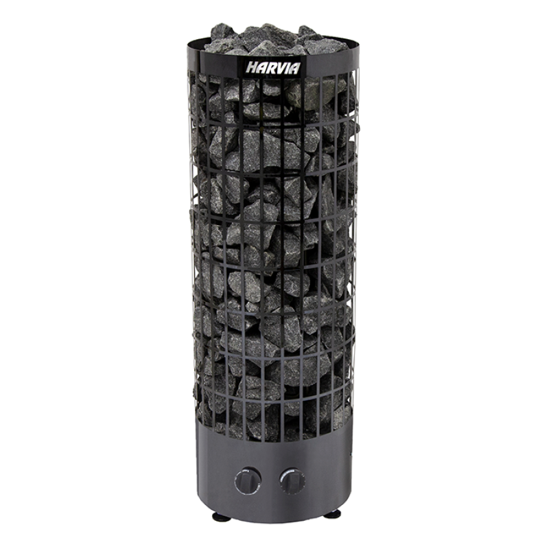 Elektromos szaunakályha - HARVIA Cilindro Black Steel PC90 9 kW