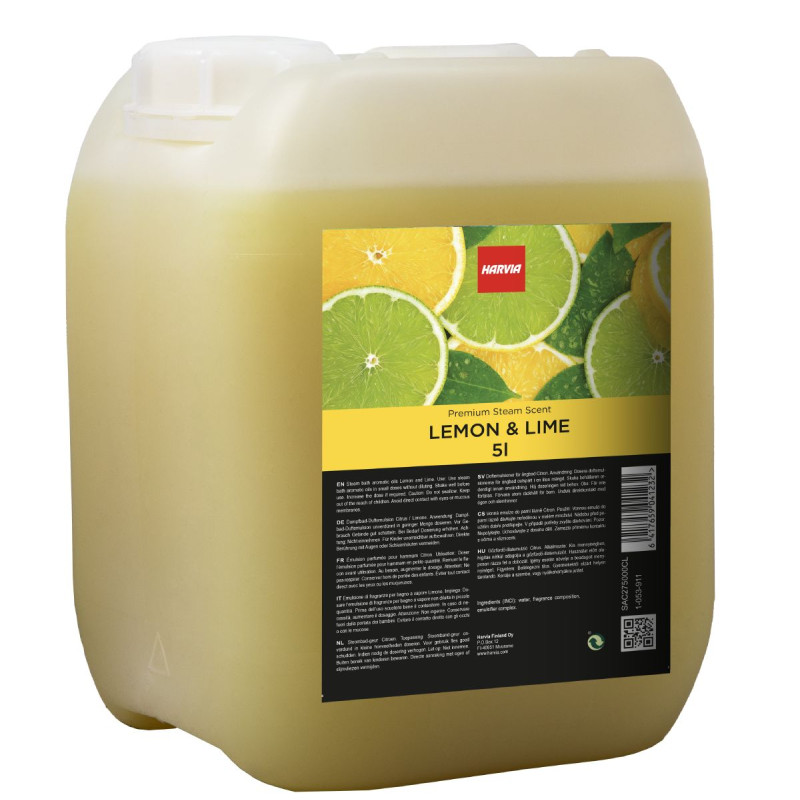 HARVIA gőzfürdő aromaolajokkal, citrommal és lime-mal 5 l