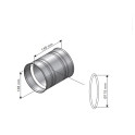 HARVIA kéményadapter, WZ011115 - 2