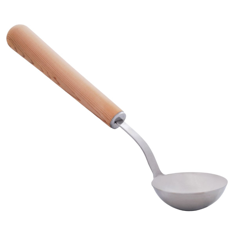 Harvia szauna merőkanál rozsdamentes acél csészés résszel, 40 cm, 200 ml