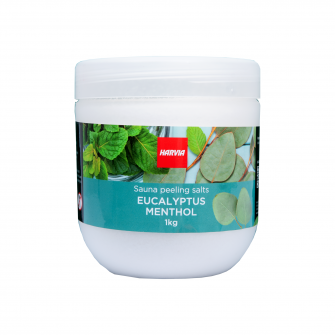 Szauna peeling só HARVIA eukaliptusz mentol 1 kg