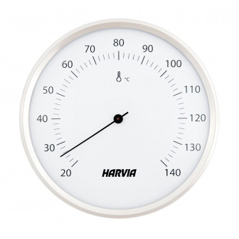 HARVIA szauna hőmérő, kerek, fehér, 160 mm átmérőjű, SAC90201