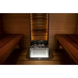 Harvia The Wall üveglap megvilágított szatén kivitelben 