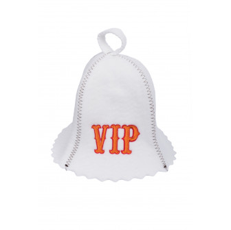 Szauna sapka - VIP, fehér