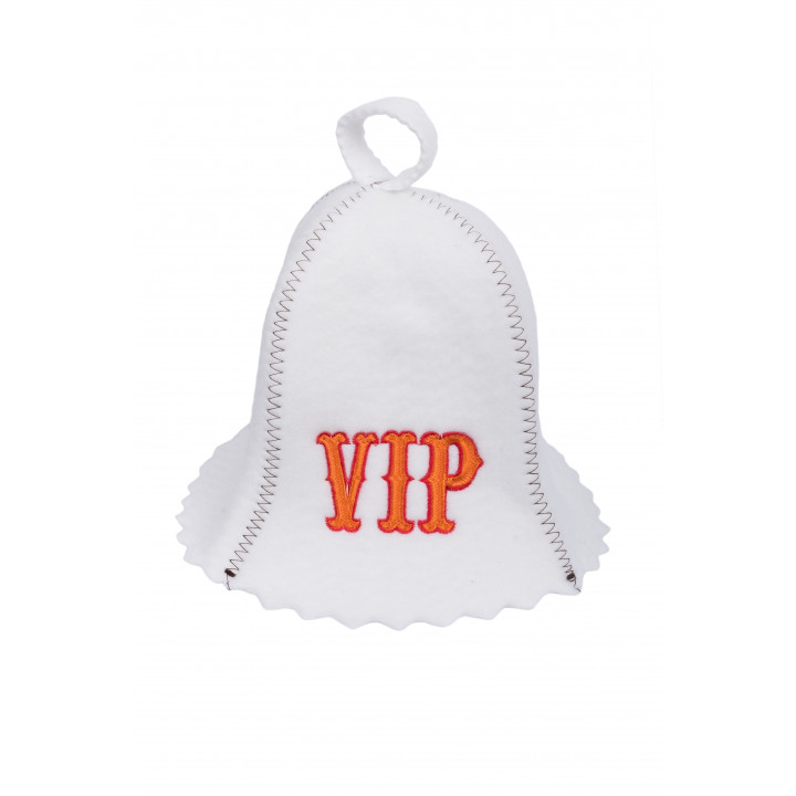Szauna sapka - VIP, fehér