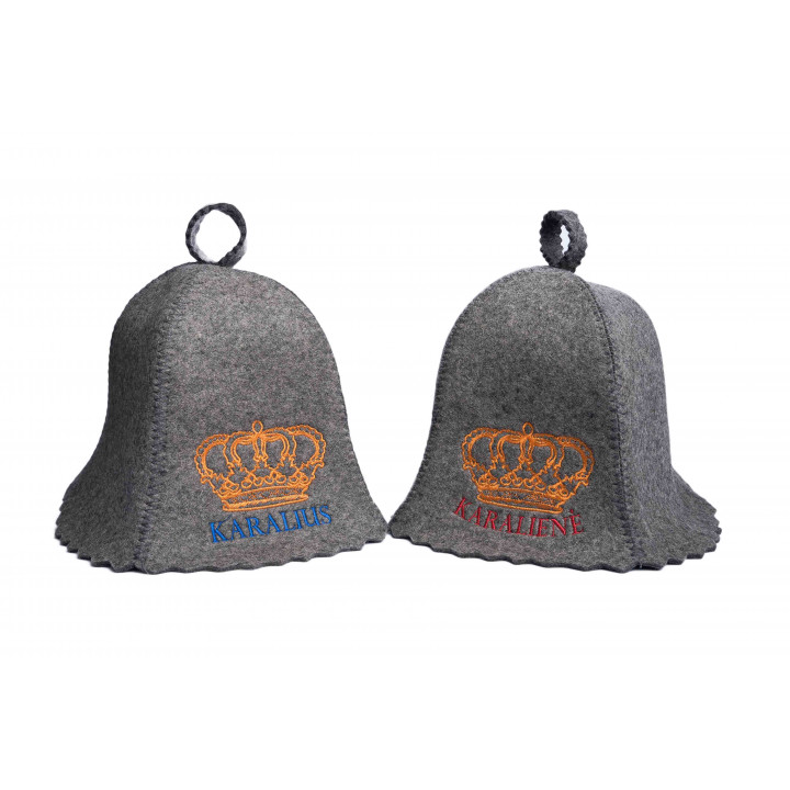 Ajándék készlet díszdobozban DARK KINGS. Szaunasapkák és mentol kristályok