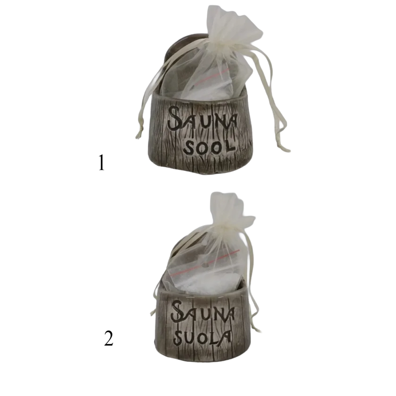 Kerámia sótartó szaunához - sötét 120 ml