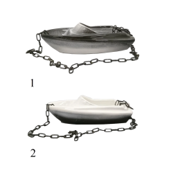 Kerámia tároló illatokhoz - csónak 