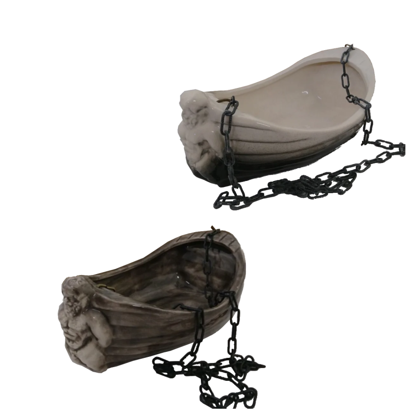 Kerámia tároló illatokhoz - csónak Poseidonnal