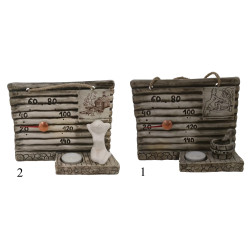 Kerámia szauna hőmérő - gyertyával 