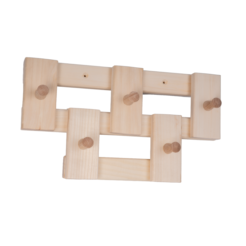 Hársfa akasztó 5 akasztóval