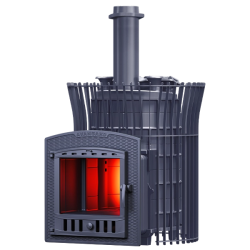 Fatüzelésű szaunakályha GEFEST - Avangard ZK Uragan 25 (P2) tulipánrácsban  Fatüzelésű szaunakályha GEFEST - Avangard ZK Uragan 25 (P2) tulipánrácsban