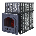 Fatüzelésű szaunakályha GEFEST - GFS ZK 45 (M) rácsos kivitelben - 1