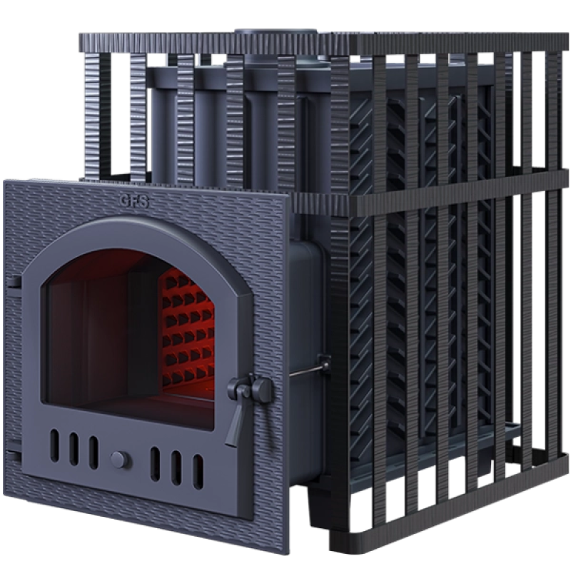 Fatüzelésű szaunakályha GEFEST - GFS ZK 45 (M) rácsos kivitelben