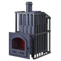 Fatüzelésű szaunakályha GEFEST - GFS ZK Uragan 45 (M) rácsos kivitelben - 0