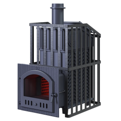 Fatüzelésű szaunakályha GEFEST - GFS ZK Uragan 45 (M) rácsos kivitelben  Fatüzelésű szaunakályha GEFEST - GFS ZK Uragan 45 (M) rácsos kivitelben