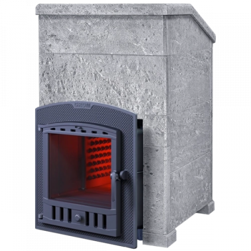 Fatüzelésű szaunakályha - GEFEST GROM 30 (P2) President 1020/60 TALCOMAGNESITE készlet