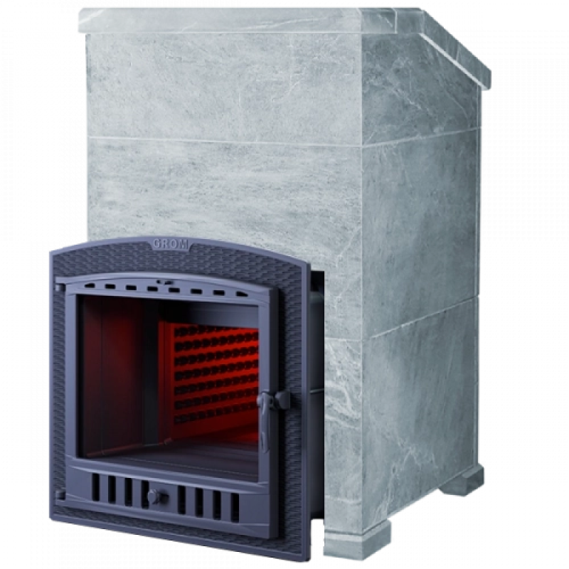 Fatüzelésű szaunakályha - Gefest Grom 50 (P2) Prezidentas 1200/50, Talkoklorit