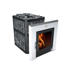 Fatüzelésű szauna kályha - NOVA PANORAMA 18 hálózattal 