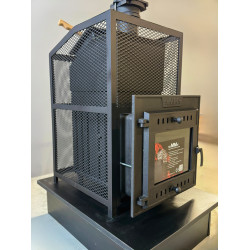 Fatüzelésű szauna kályha - SUMMIT Mont Blanc klasszikus hálózattal  Fatüzelésű szauna kályha - SUMMIT Mont Blanc klasszikus hálózattal