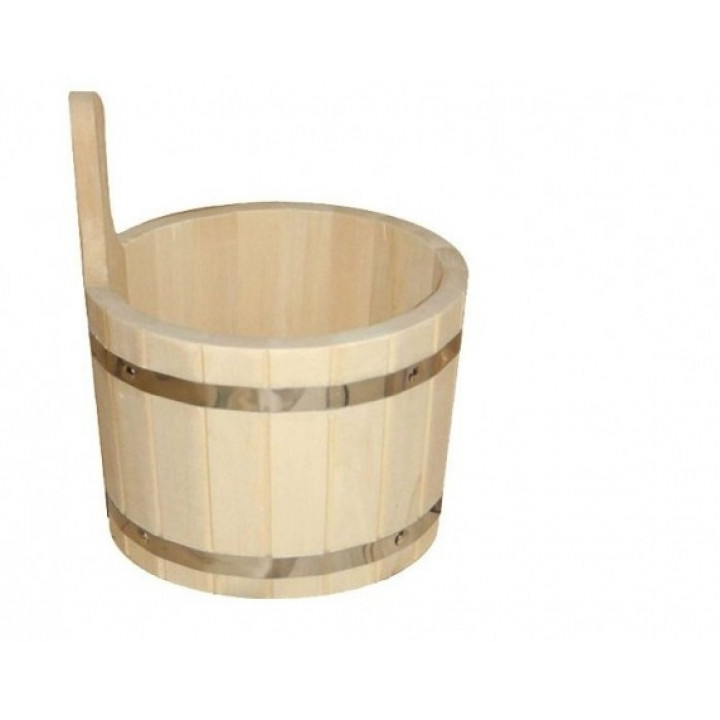 Fa vödör műanyag betéttel, 5 l