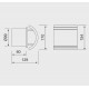 MM-S szauna ventilátor ívelt fa felülettel d/100mm