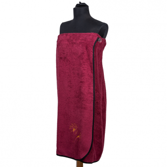 Női szauna kötény - BURGUNDY